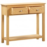 Moreton Oak 2 Drawer Console Table